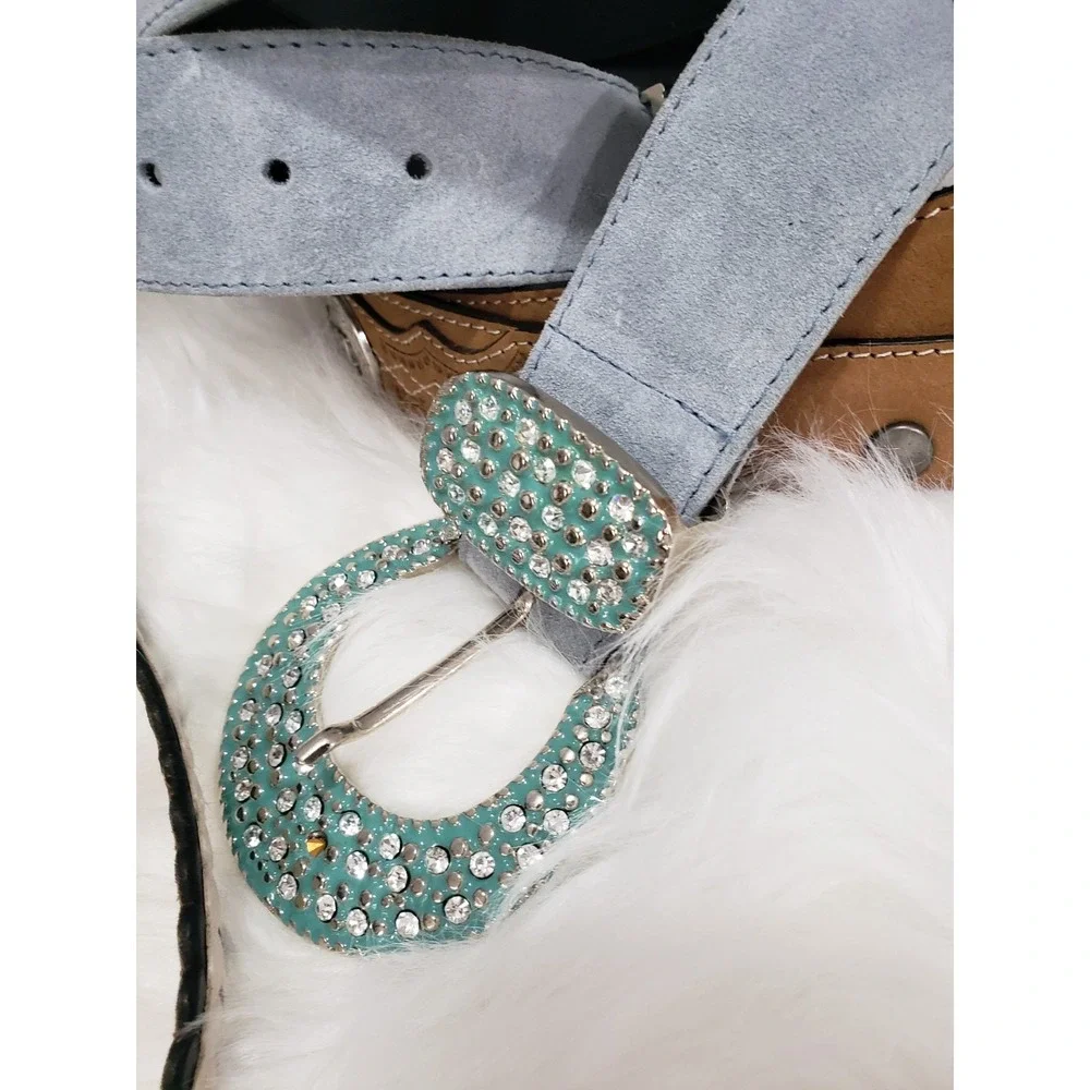 READ DESCRIPTION BROKEN PROJECT BELT LOT western rhinestone ariat cody james